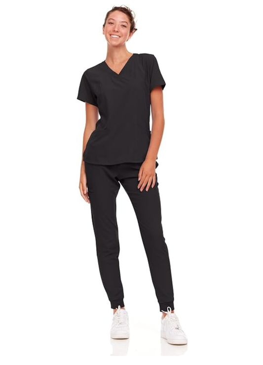 Natural Uniform Womens Stretch Jogger Set