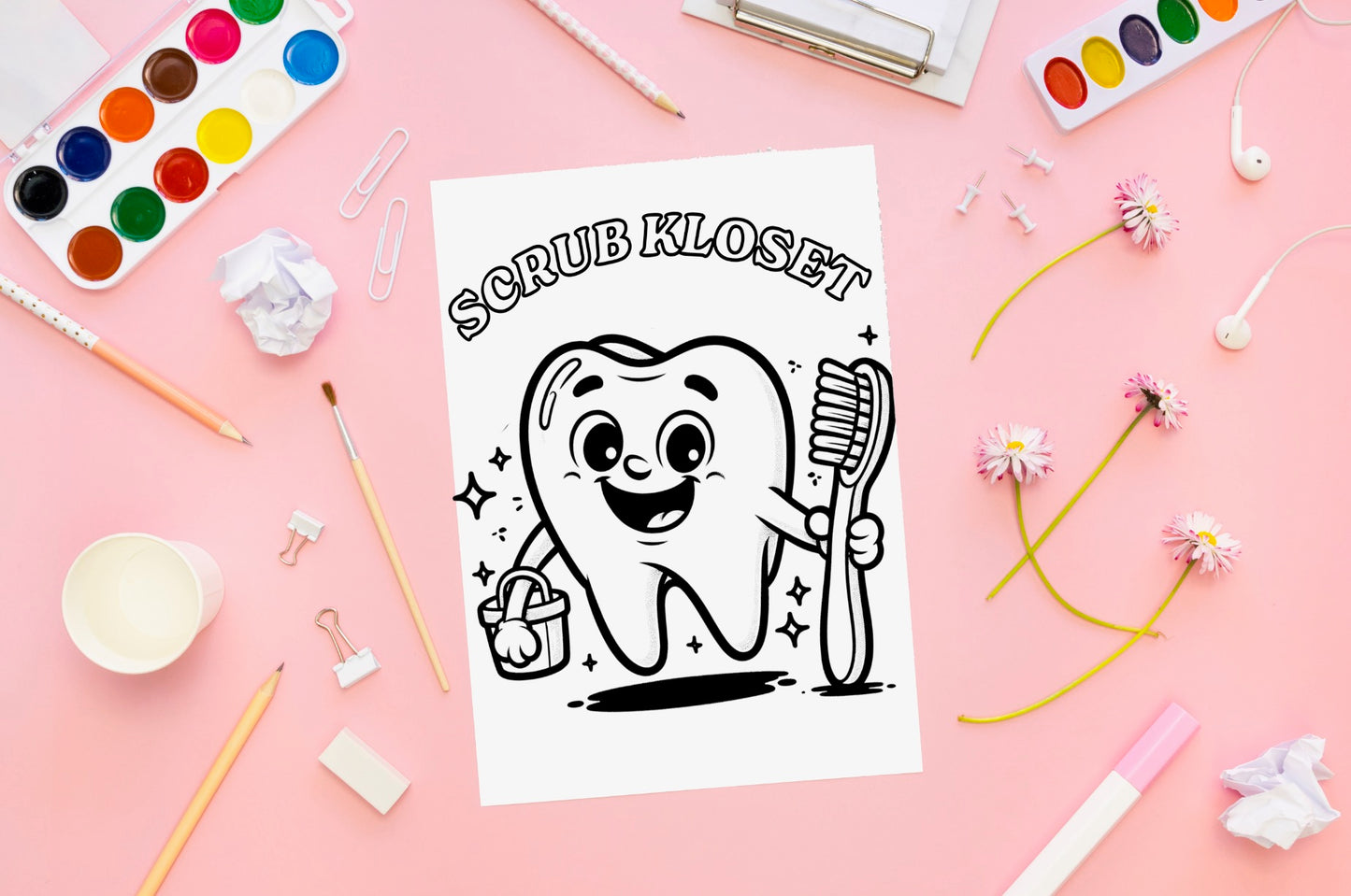 Scrub Kloset Childrens Coloring Pages
