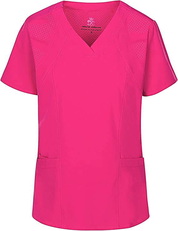 Natural Uniforms Stretch Scrub Top