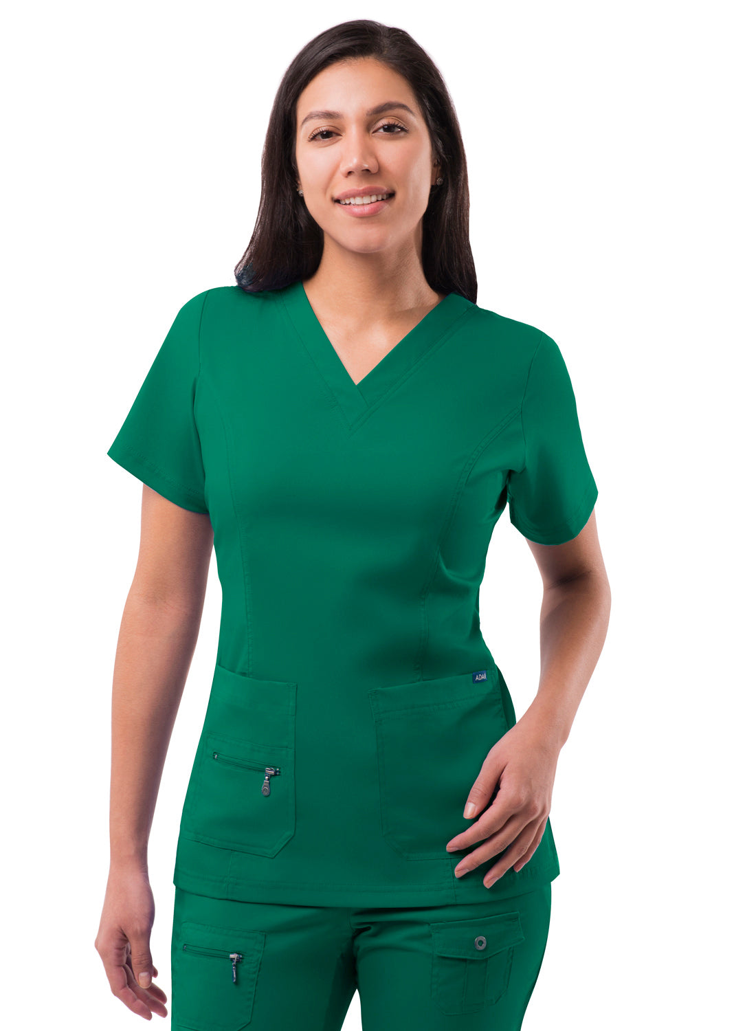 WOMENS ELEVATED V-NECK SCRUB TOP