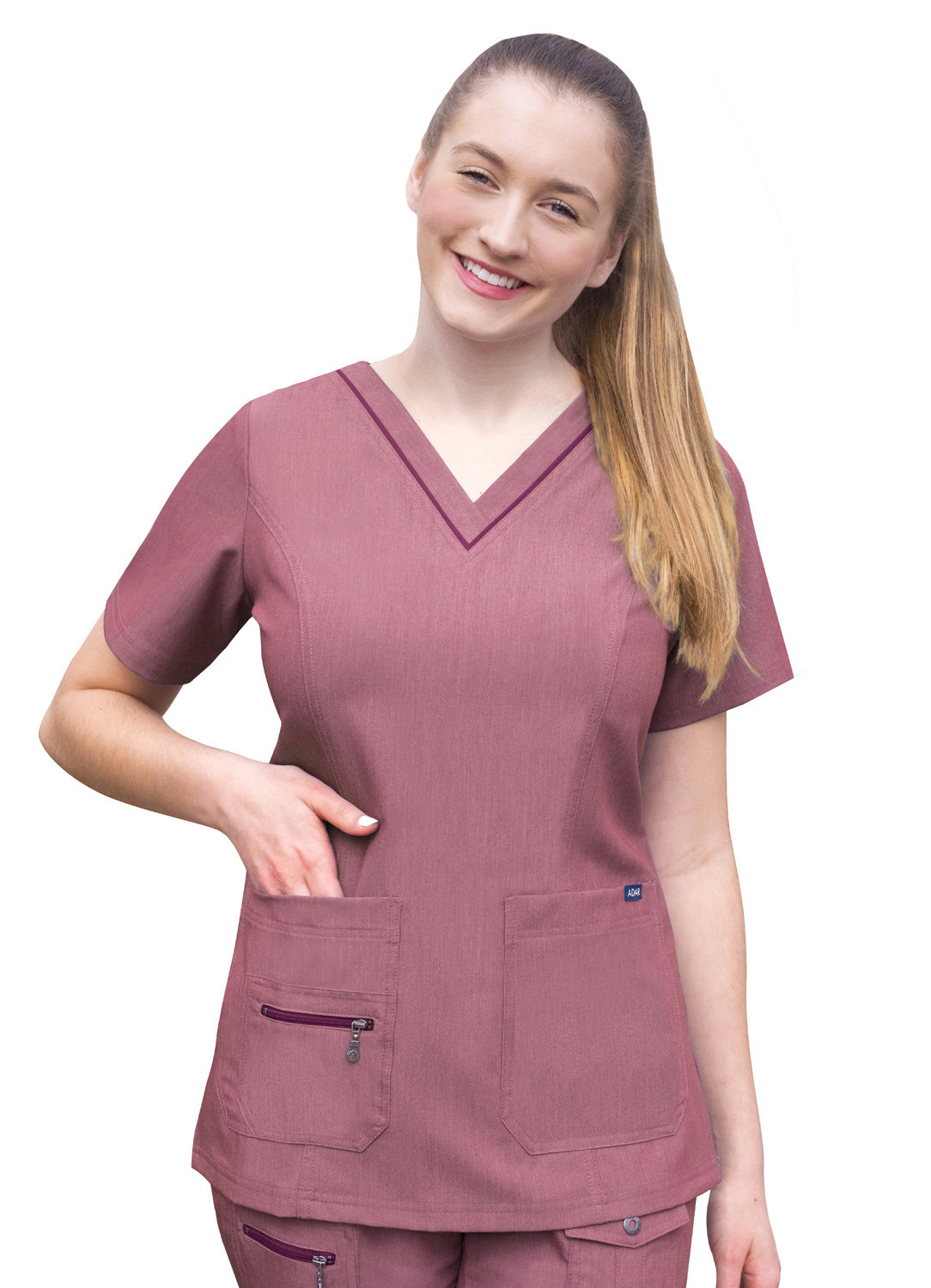 Womens V-Neck Scrub Top