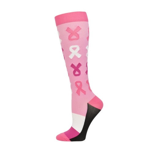 Pink Ribbon Cancer Awareness Socks